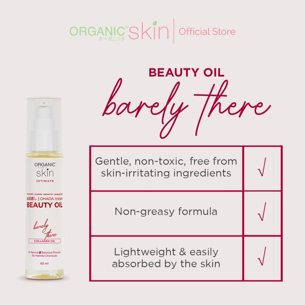 Organic Skin Japan Intimate Beauty Oil 60ml for Stretch Marks & Scar Treatment