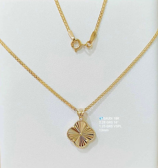 18K Clover Necklace