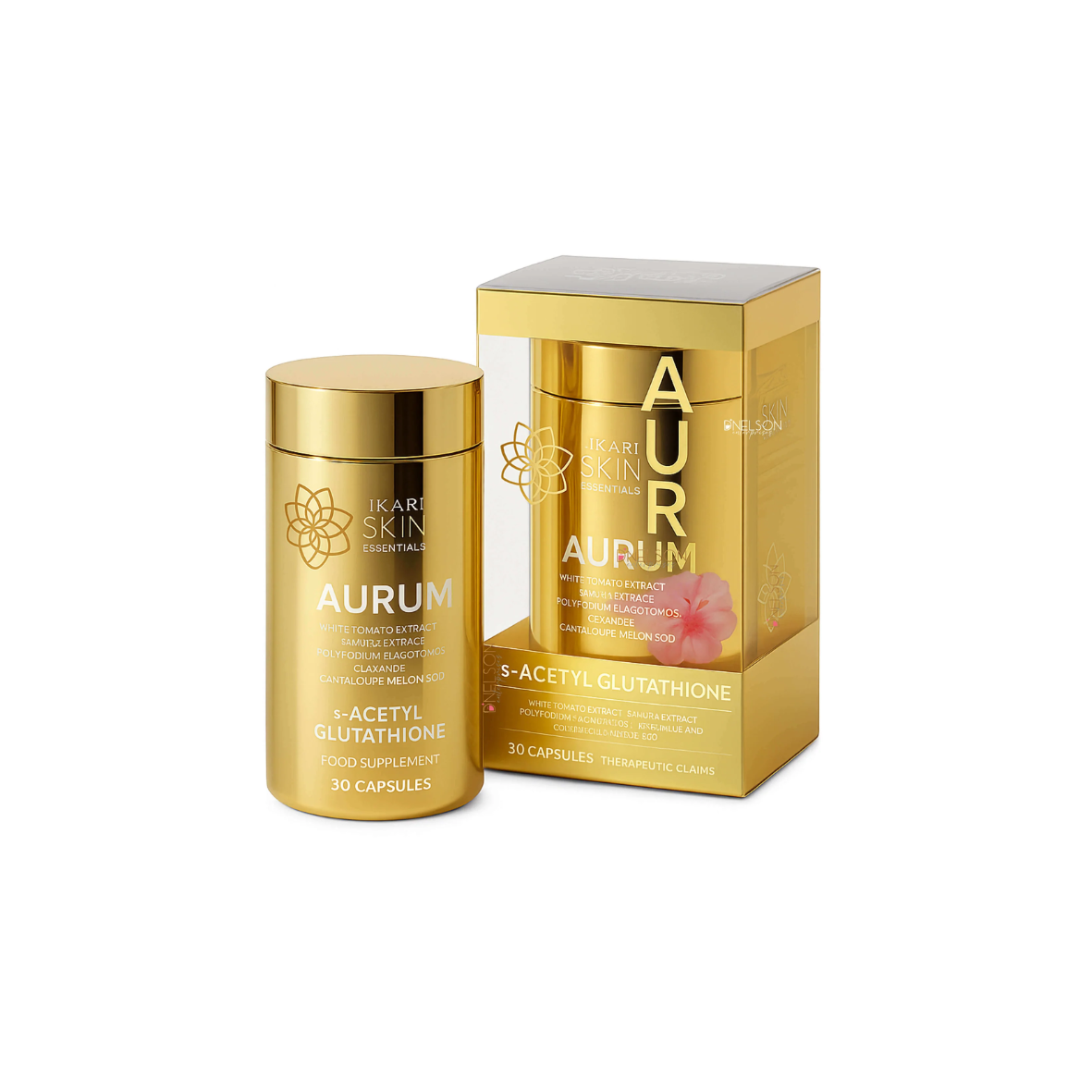 Hikari Aurum S-Acetyl Glutathione Capsules 30 capsules Brighten, Hydrate & Glow
