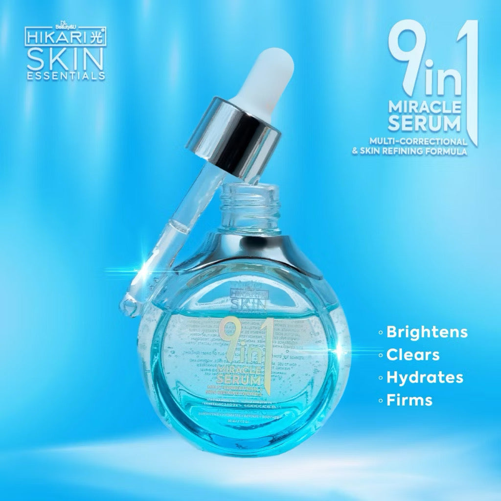 Hikari 9-in-1 Miracle Serum: Complete All-in-One Skin Revitalizer (30ml)