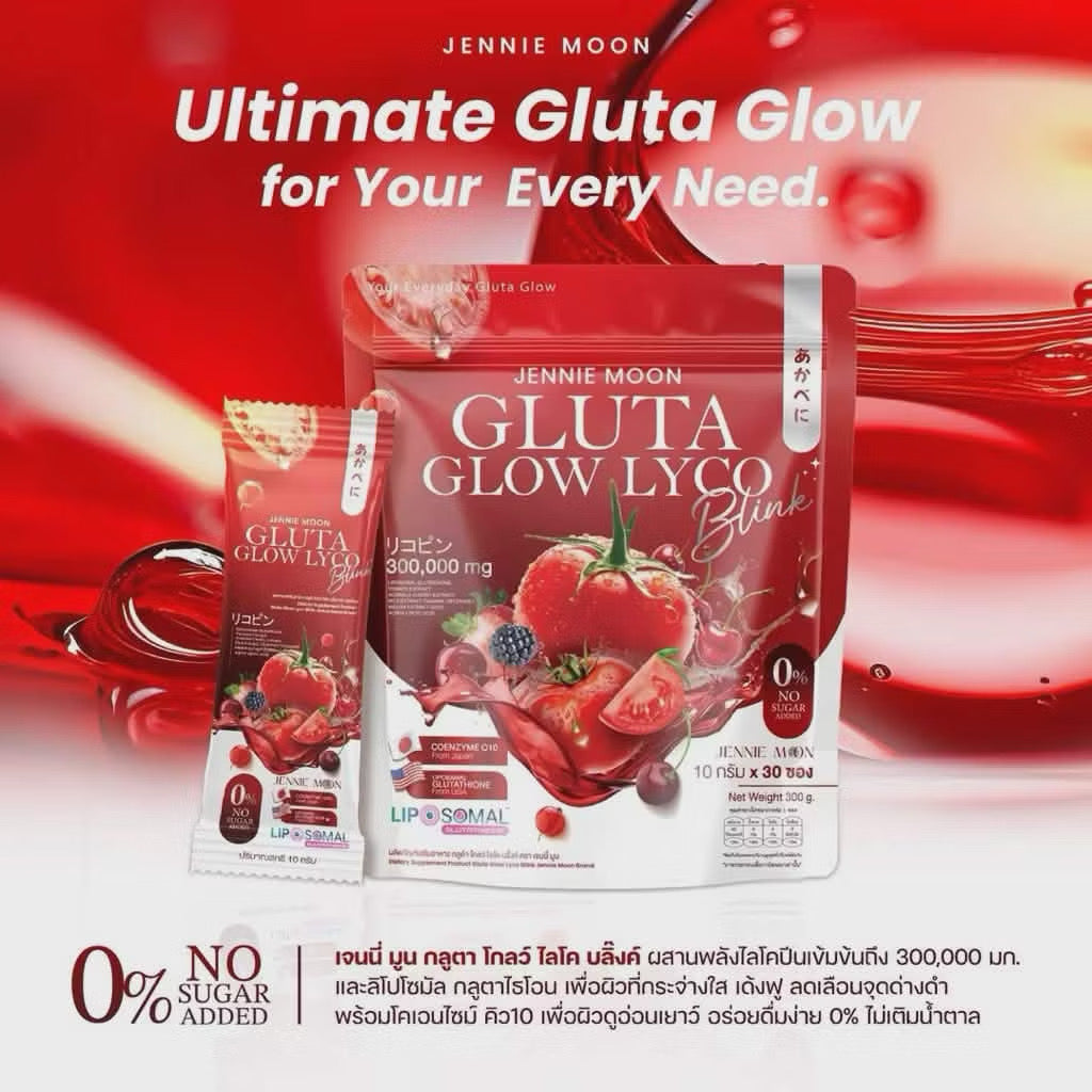 Jennie Moon Gluta Glow Lyco Blink | Liposomal Glutathione & Lycopene Juice
