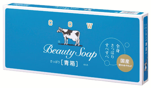 COW BRAND Soap Blue Box 85g 6pieces