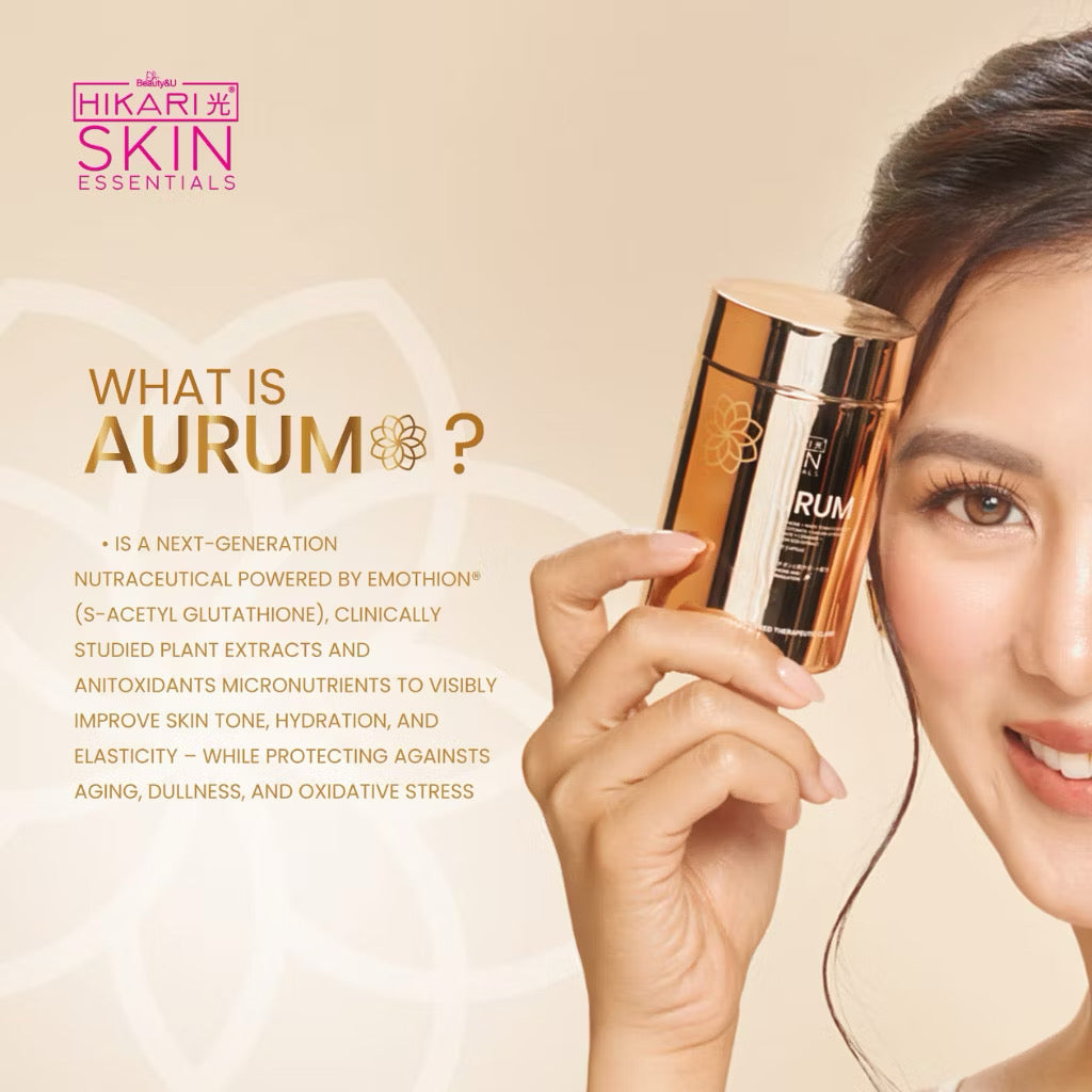 Hikari Aurum S-Acetyl Glutathione Capsules 30 capsules Brighten, Hydrate & Glow
