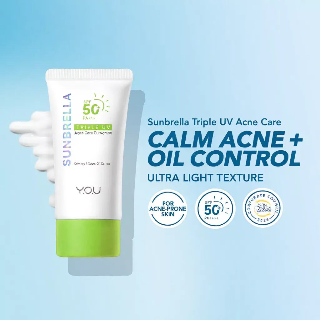 Y.O.U Sunbrella Triple UV Acne Care Sunscreen SPF50+ PA++++