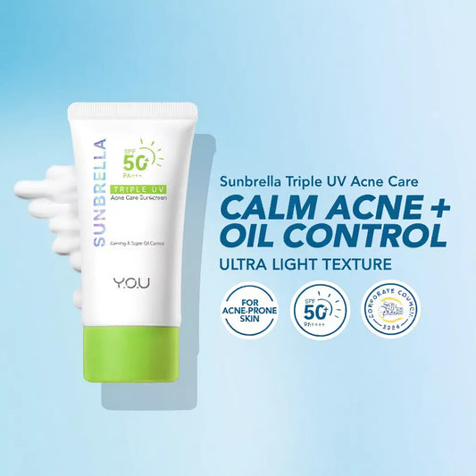 Y.O.U Sunbrella Triple UV Acne Care Sunscreen SPF50+ PA++++
