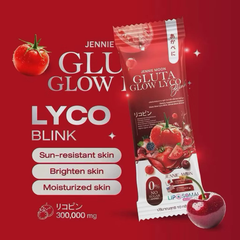 Jennie Moon Gluta Glow Lyco Blink | Liposomal Glutathione & Lycopene Juice