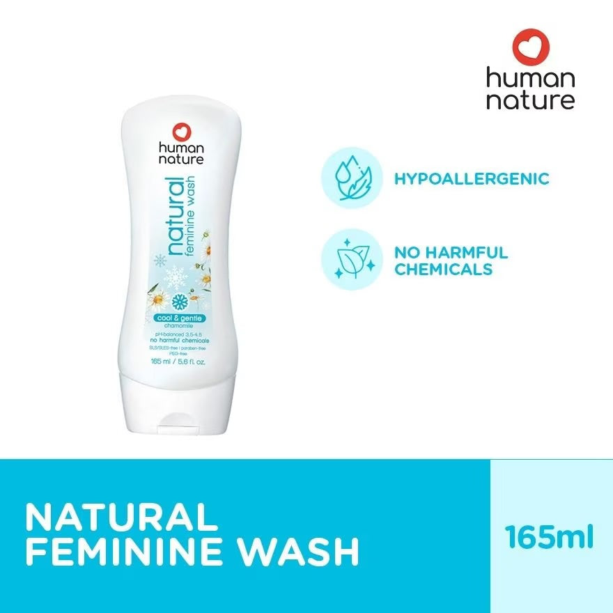 Human Nature Cool & Gentle Feminine Wash 165ml | 100% Natural Intimate Care