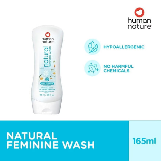 Human Nature Cool & Gentle Feminine Wash 165ml | 100% Natural Intimate Care