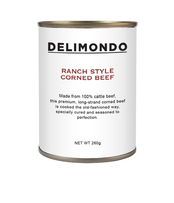 Delimondo Ranch Style Corned Beef 260g – Premium 100% Cattle Beef